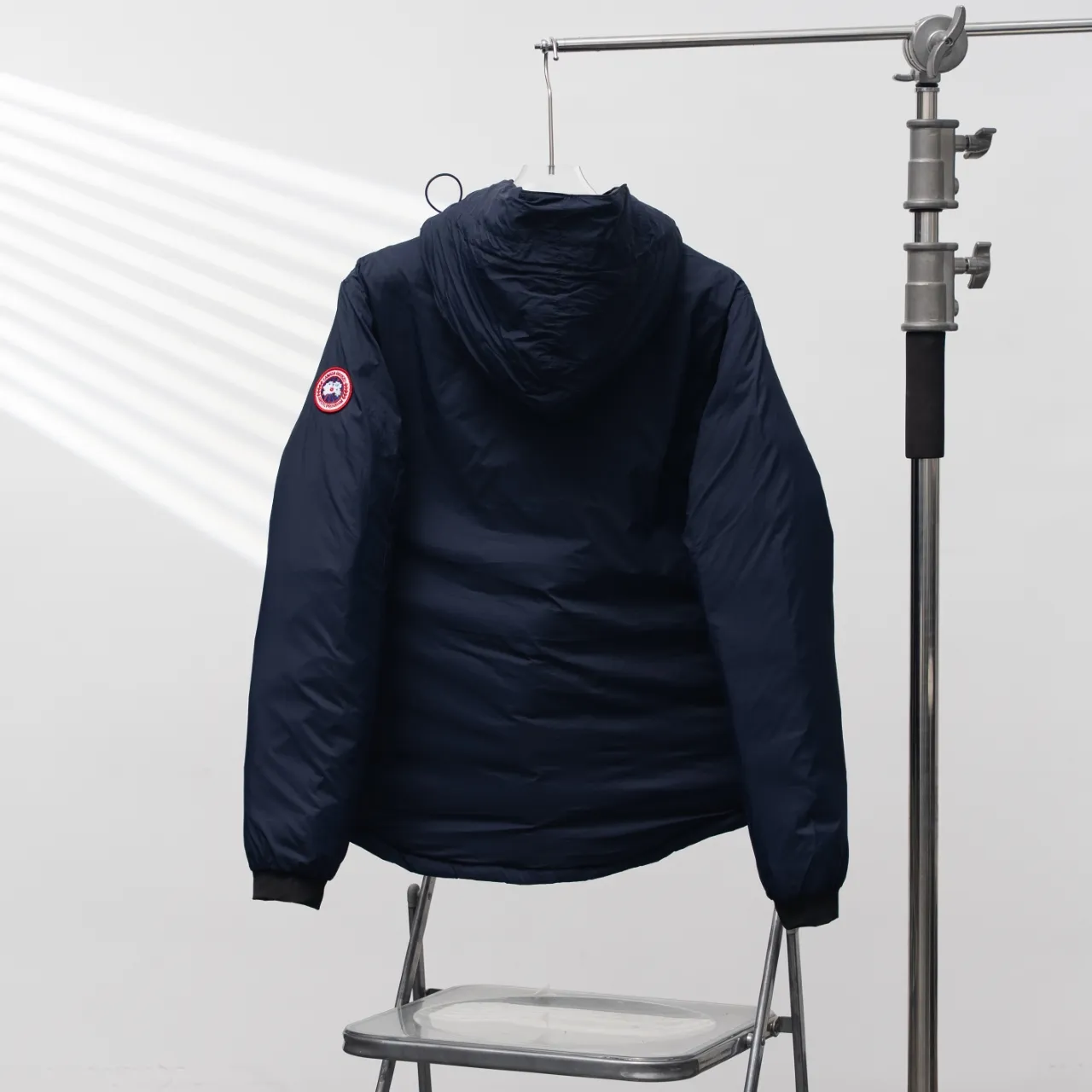 P880 CANADA GOOSE丨Canada Goose 5078 single zipper armband hooded down jacket Color: Dark Blue Size: XS-XL